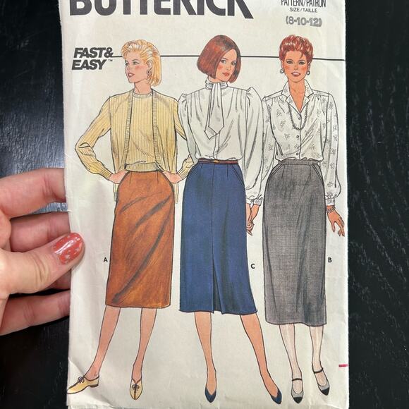 VTG- skirt pattern office business casual- size 8-12 sewing pattern- midi skirt - Picture 5 of 5